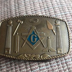 Vintage belt buckle brass